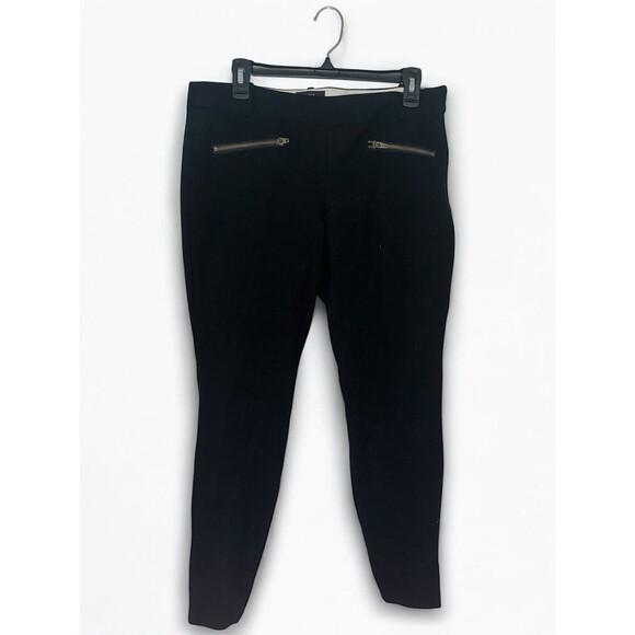 J Crew Minnie Pants Womens 8 Black Mid Rise Straight Leg Workwear Office Wool - Picture 4 of 16